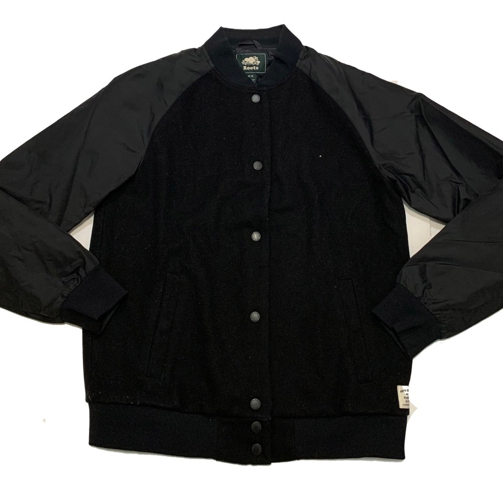 M / Roots Black Bomber Jacket